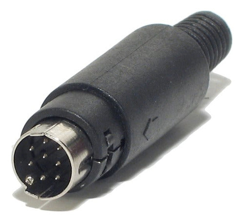 2 Mini Din 8-Pin Male Connectors with Flexible Tail MD-80 0