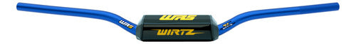 Wirtz WR5 28mm High Blue Handlebar + Red Grips 2