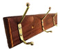Wood and Metal Wall Coat Rack with 5 Hooks by Silmar Online 1