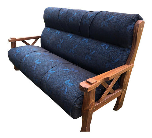 Tu Hogar Sofa De 3 Cuerpos En Madera Resistente 2