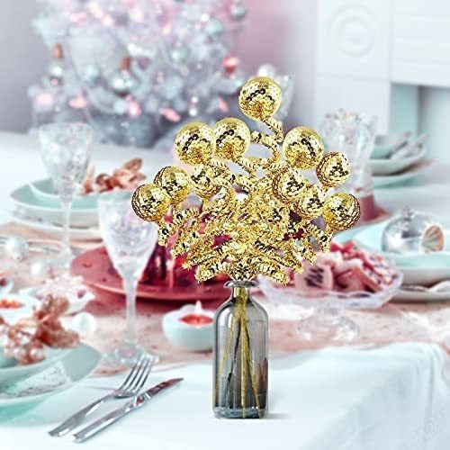 Zhanyigy Gold Christmas Tree Decoration - 6 Ramas De Decoracion Para Navidad Dorado 3