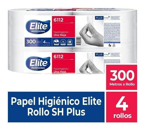 Elite Professional Toilet Paper Roll 4x300mts Cod 6112 0