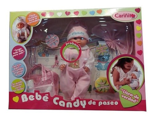 Cariñito Bebote Muñeca Bebe Candy Paseo Sonido Cariñito - Del Tomate 0