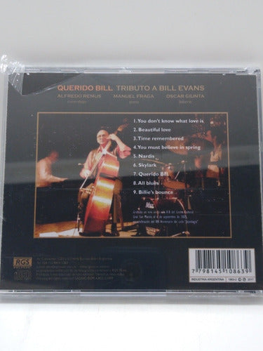 Alfredo Remus Tributo A Bill Evans CD Nuevo 1