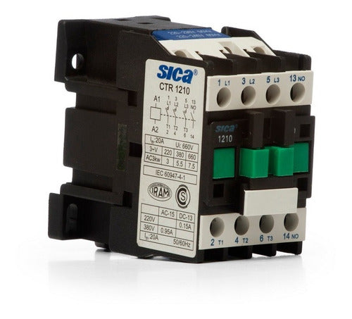 Sica Contactor Tripolar 12A 1NA 220V 1