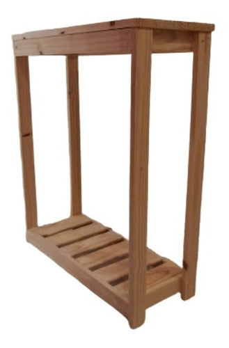 Wooden Organizer / Hallway Furniture - 2 Shelves 2