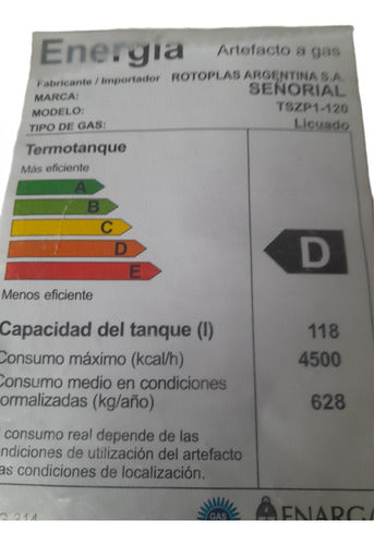 Señorial Gas Picos for Pilot and Thermotanque 0