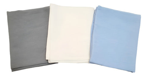 ILUBABYOK Pack of 3 Muslin Receiving Blankets 0