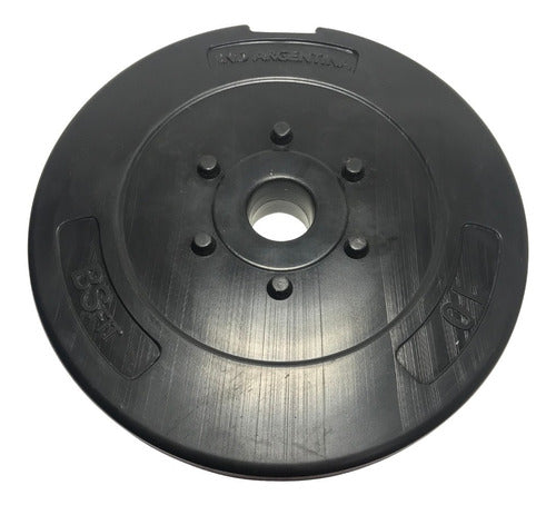 Set 20kg - 2 Weight Plates 10kg Each Coated with PVC - Brest 1