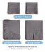 CGK Unlimited Luxury King Sheet Set 4 Piece Oeko-Tex Dark Grey 1