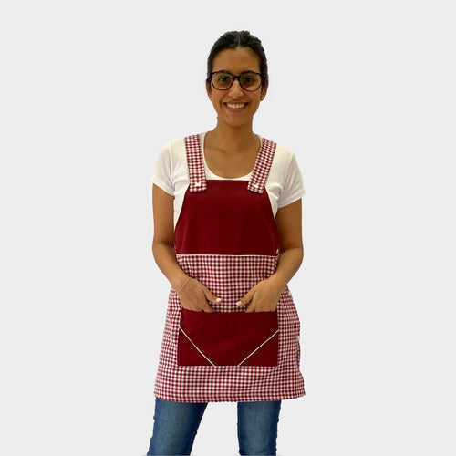 Broder Checkered Apron with Suspenders *broderuniformes* 0