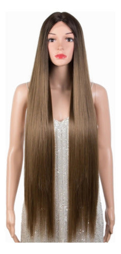 Hisan Chestnut Degrade Lace Front Humanized Wig 1 Meter 3