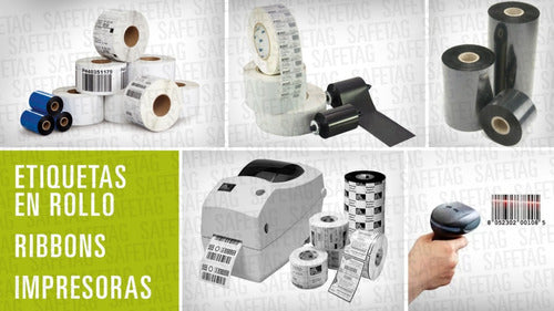 Thermal Printers Ribbons Roll 102x450 Zebra Sato 3