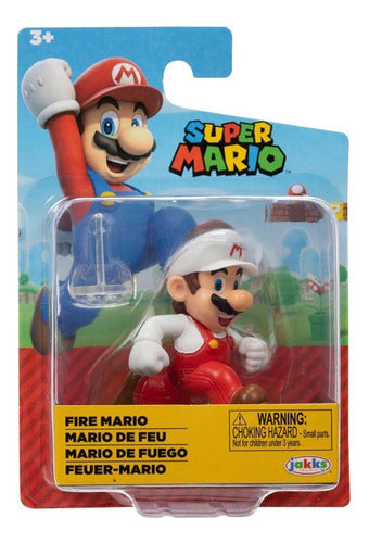 Jakks Pacific Super Mario Fire Mario Collectible Figure Wabro 0