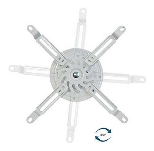 Soporte Extendible De Techo Para Proyector Universal Blanco 4