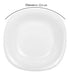 Bormioli Rocco Set X6 Square Deep Plates White Parma 1