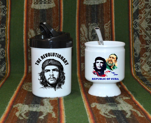 Athenas Mates De Polymer Sublimado + Yerbera - Che Guevara 1