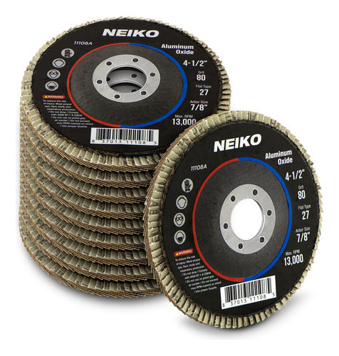 Neiko 4-1/2 Inch Sanding Discs, Pack of 10 0