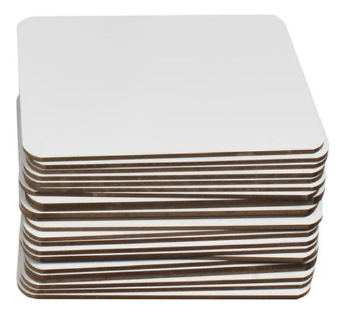 Set of 10 MDF Fibrofacil Cake Bases, Square & Circular 29cm 2