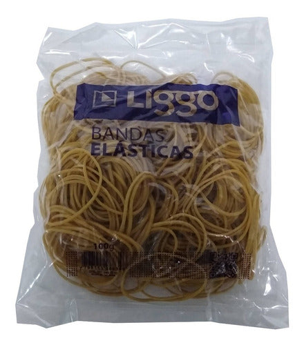 Liggo Elastic Bands Bag X 100 Grams X 12 Units 0