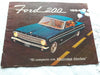 Folleto De Venta Ford 200 1964 Especificaciones Sedan Autobu 0