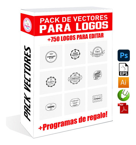 Pack Vectores +750 Marcas Logos Diseños Editables #v317 1