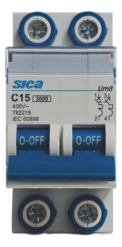 Sica Thermal Bipolar Circuit Breaker 10A / 15A / 20A / 25A / 32A 8