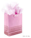 Hallmark 9" Medium Gift Bag with Tissue Paper (Pink Stripes) 2