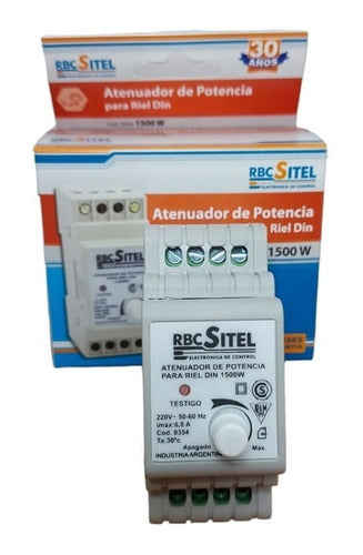 Prismaluz Atenuador De Potencia Para Riel Din 1500W RBC 220V 0