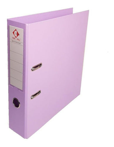 Set of 5 A4 Wide Spine Pastel Binders - One of Each Color 5