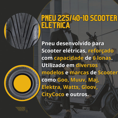 Versatilidade E Eficiência: Pneu Elétrica 225/40-10 1