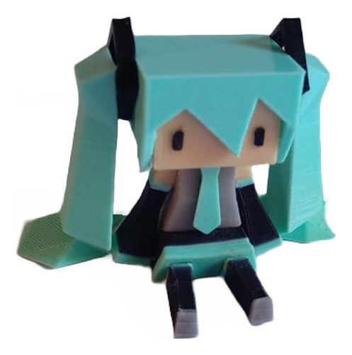 PIXELADOS Hatsune Miku Vocaloid 3D Printed Figure 0