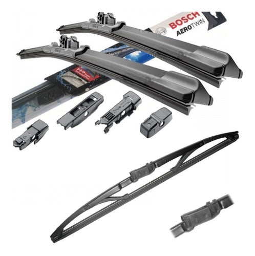 Bosch Windshield Wiper Kit X3 Chevrolet Agile Aerotwin Since 2012 0