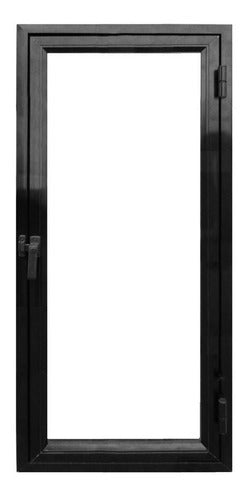 Black Aluminum Openable Window by Maxialuminios 40 x 80 0