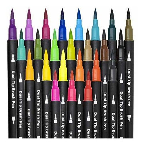 Pack De 24 Rotuladores De Colores Artisticos De Punta Fina 1