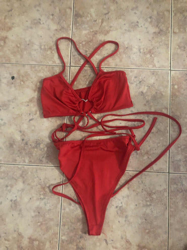 Virtual Store Body Rojo Con Argolla Corazon Con Tiras 1