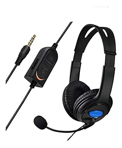 Generic PS4 Gaming Headset with Built-in Microphone and Cable 1