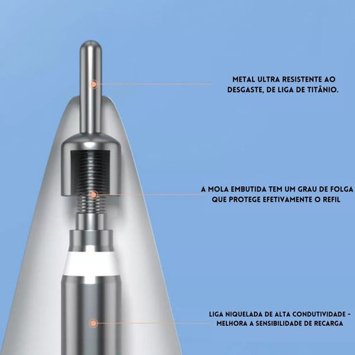 Ponta De Reposição De Metal Para Apple Pencil 4