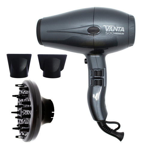Vanta 500 Premium Hair Dryer Kit + Diffuser 500 3c 0