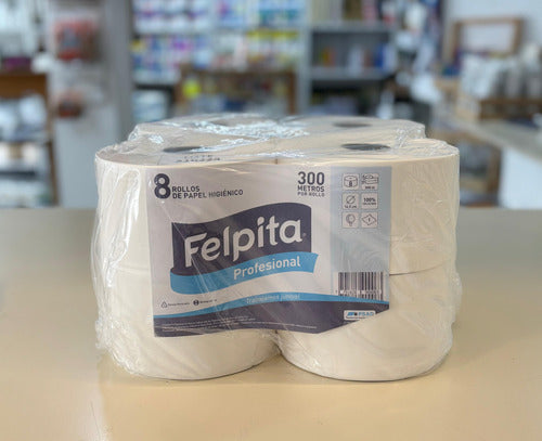 Papel Higiénico Felpita Profesional 8x300 Metros Buje Fino 1