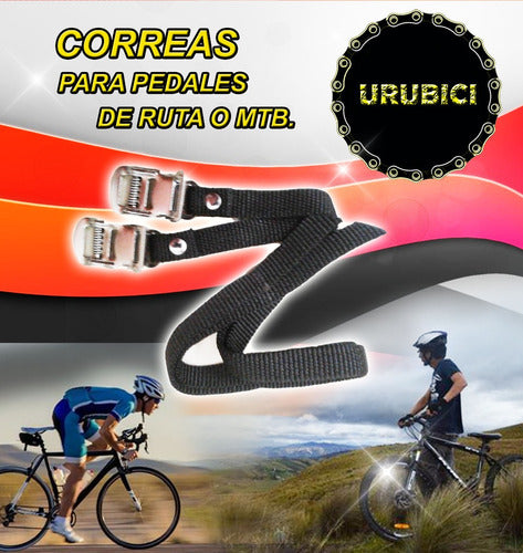 Taiwan Correas Para Punteras Negras. Para Pedales De Ruta Y MTB. 1