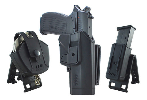 Boer Tactical Kit 3-in-1 Bersa 9Pro Holster + Handcuff/Loader Holder 0