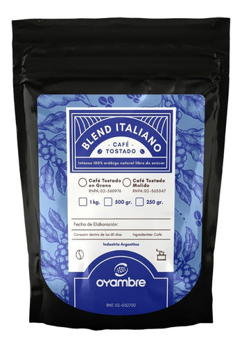 Café Oyambre Café Tostado Estilo Italiano X 1kg En Grano / Molido 4