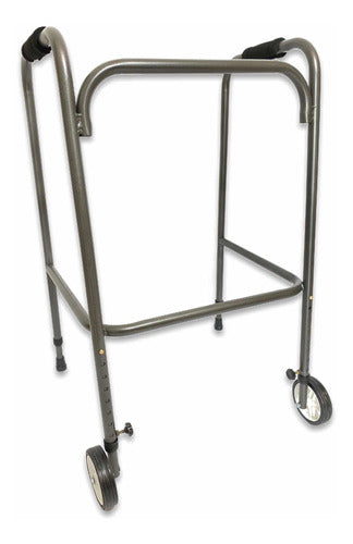 B. Romano Adjustable Height Orthopedic Walker with Fixed Base and Wheels 0