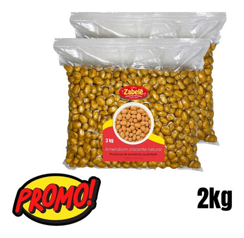 Pacote C/ Amendoim Crocante 2kg - Melhor Sabor - Oferta 0