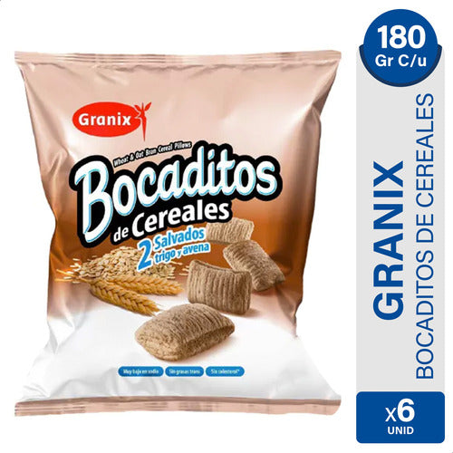 Granix Bocaditos Cereales 2 Salvados Avena Y Trigo - Pack X6 0