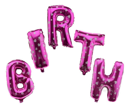 Happy Birthday Alphabet Letter Balloons Party D 0