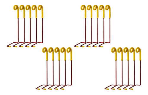 20 Varillas Aisladas Sobre Alambre Smv-457 P/ Electrificador 0