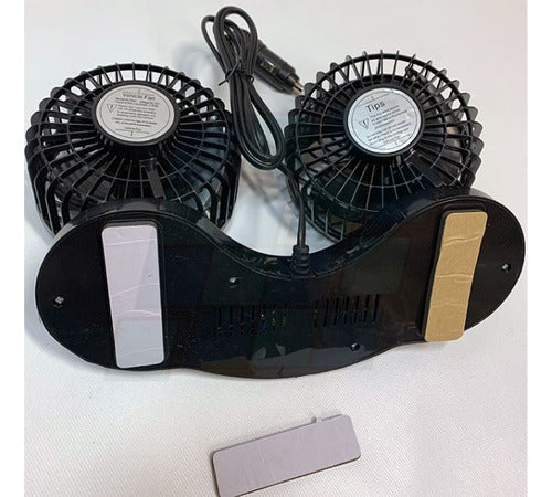 LJ ACCESORIOS Ventilador Doble Para Auto 12 V 4