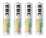 EBL Rechargeable AAA Ni-MH 1100mAh Batteries - Pack of 4 0